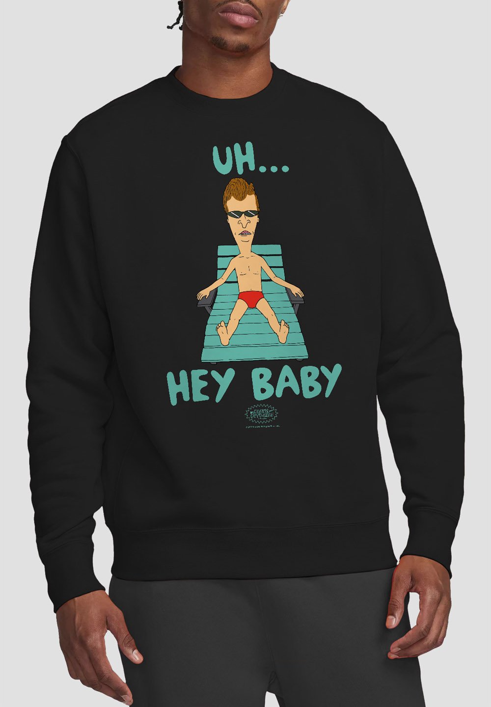 

Толстовка BEAVIS AND BUTTHEAD UH HEY BABY Cotton Soul, черный