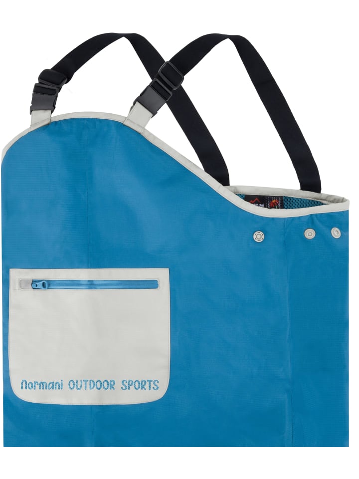 Normani Outdoor Sports Детские непромокаемые штаны на подтяжках, Waller, темно-синего цвета — фото 4