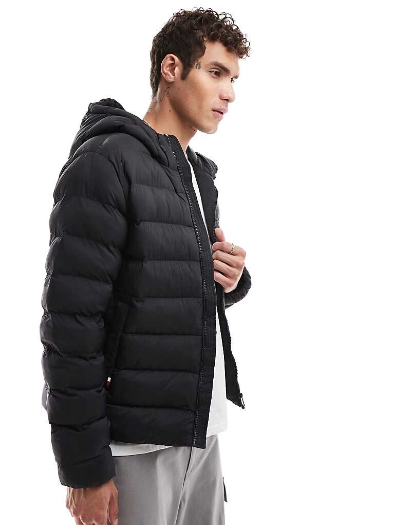 

Черная утепленная водоотталкивающая куртка с капюшоном Tommy Hilfiger