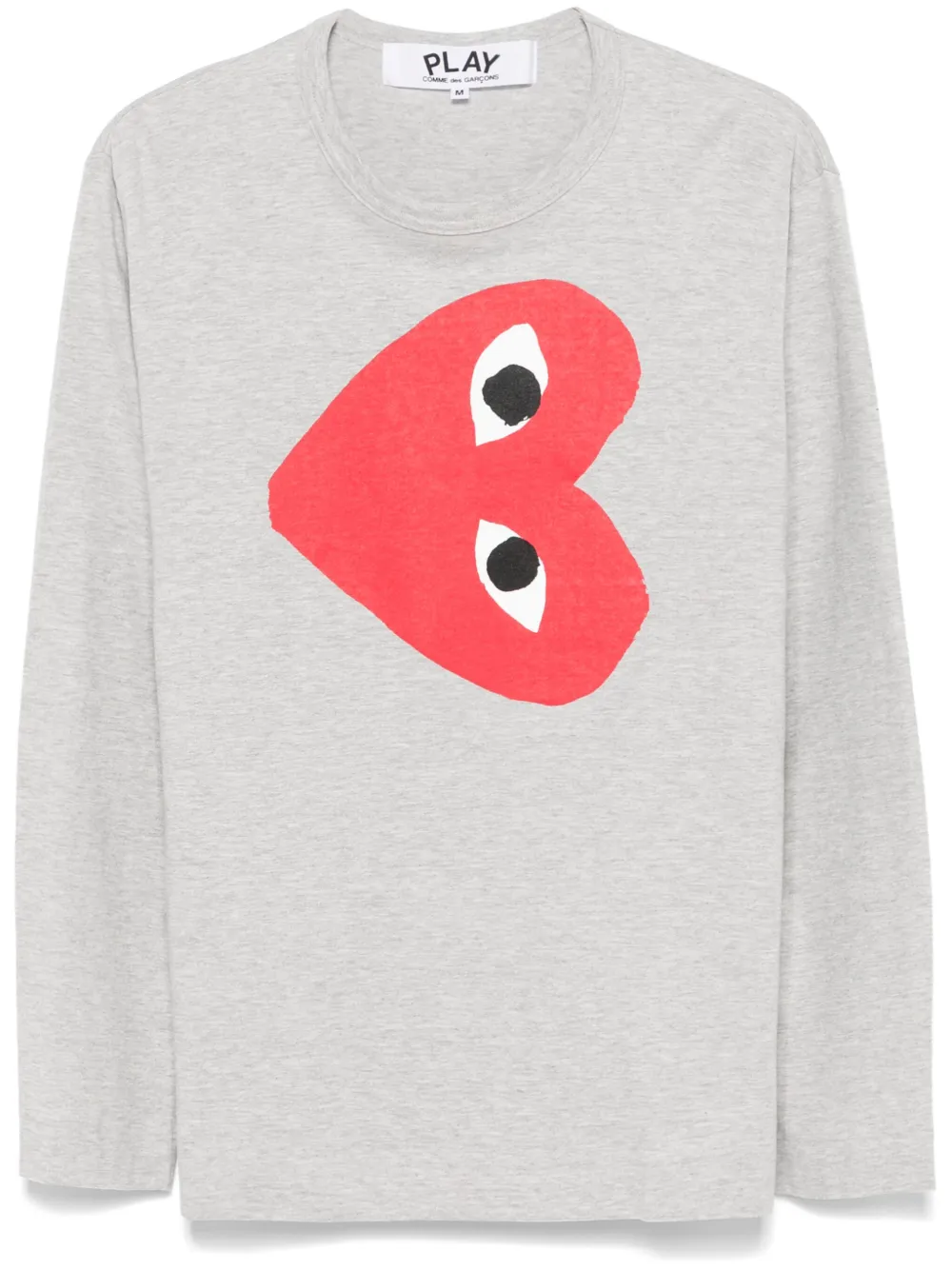 

Футболка с принтом Comme Des Garçons Play, серый