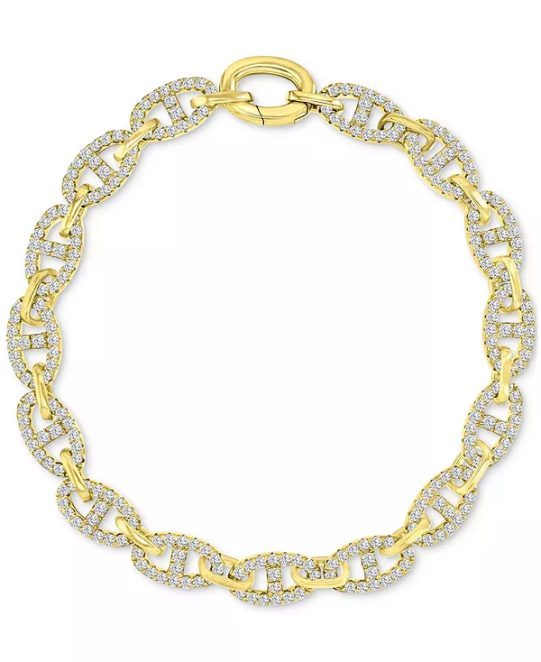 

Браслет-Цепочка Mariner Link с кубическими цирконами и паве Macy'S, gold