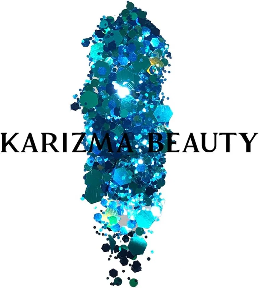 Глиттер для тела и лица Karizma Mermaid Dreams, 5 г, синий — фото 4