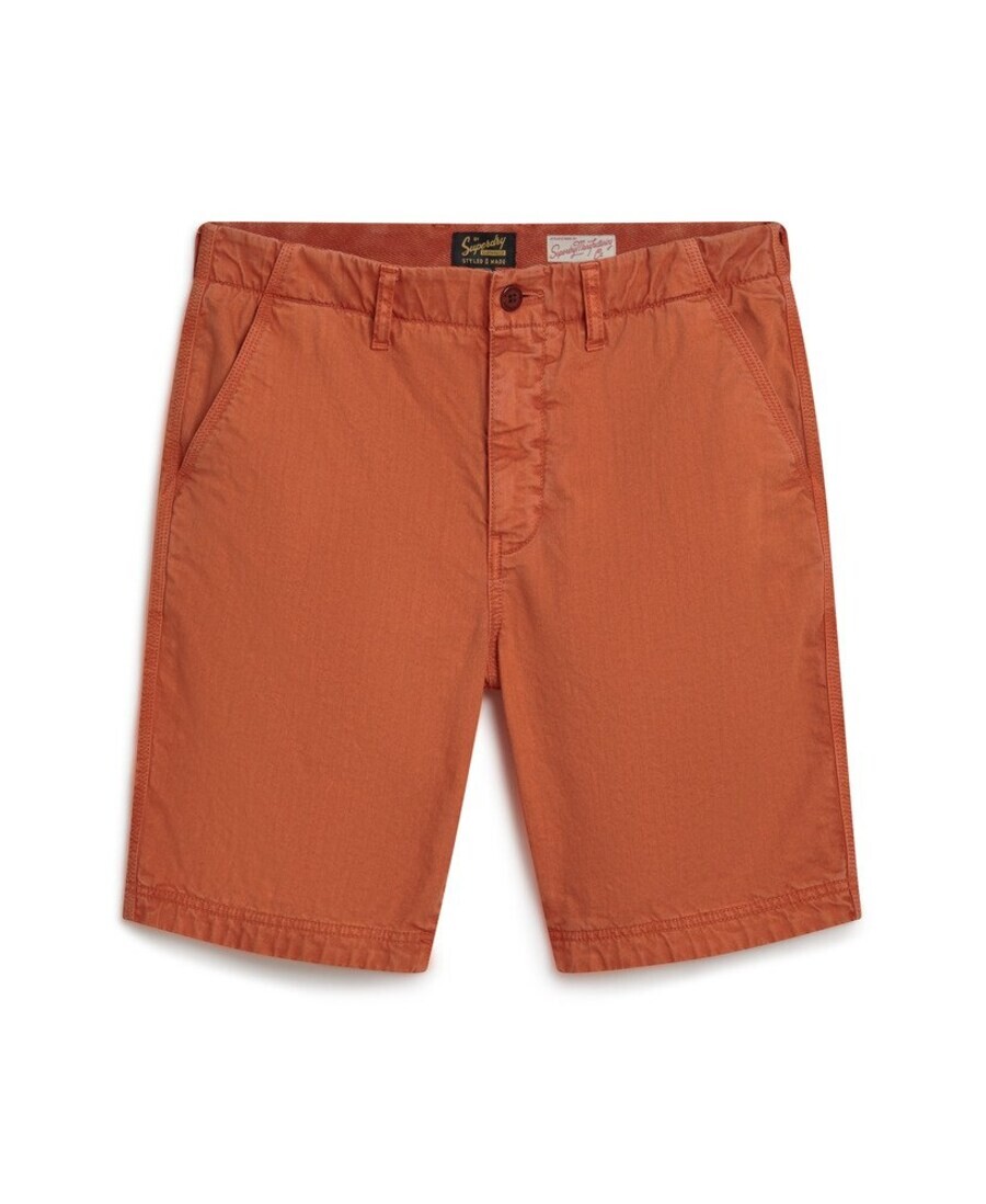 

Брюки Superdry Regular Chino Pants Officer, темно-оранжевый
