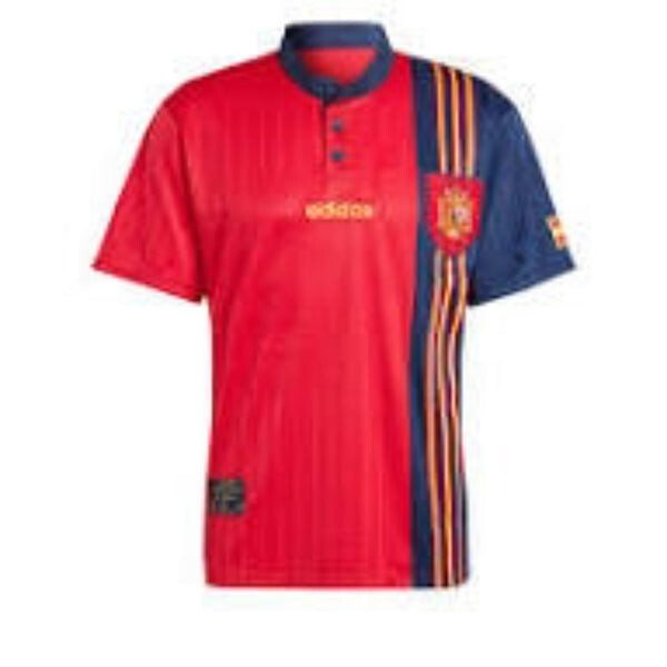 

Футболка испания 1996 домашняя футболка азия размеры Adidas, красный