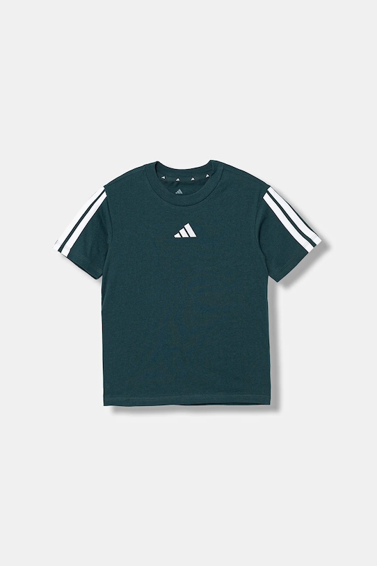 

Детская хлопковая футболка Adidas, зеленый