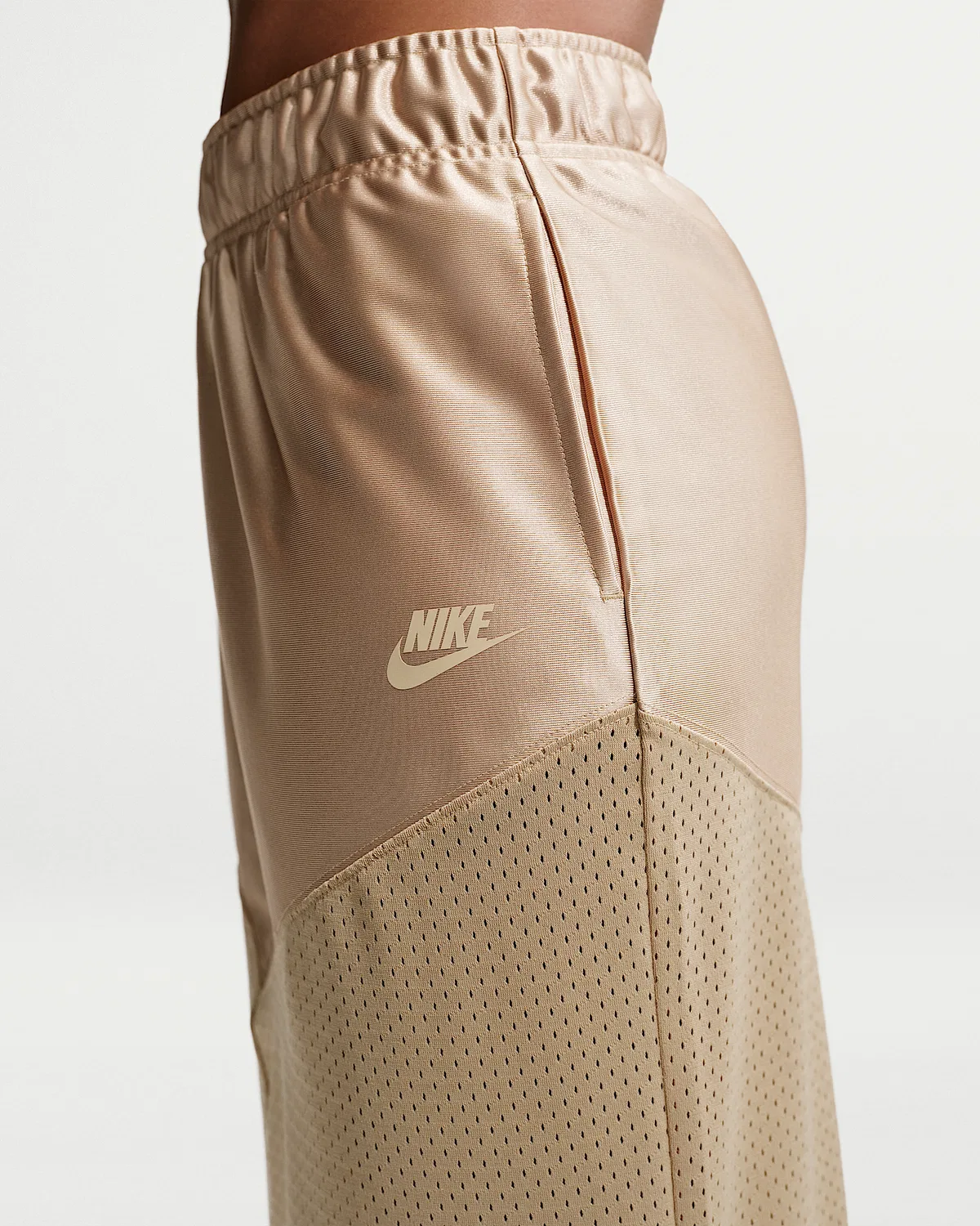 Женская юбка средней посадки Nike Sportswear, Linen/Linen — фото 3