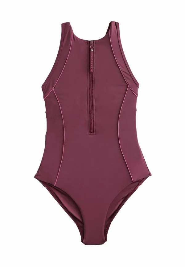 

Спортивный купальник стандартного кроя с высоким вырезом и эффектом утягивания живота Next, Berry Wine, Красный, Спортивный купальник стандартного кроя с высоким вырезом и эффектом утягивания живота Next, Berry Wine