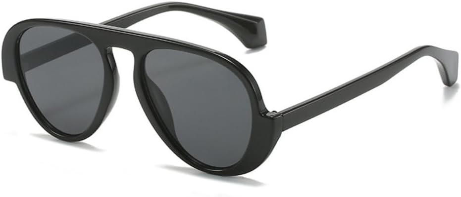 

Модные солнцезащитные очки 2027 года для женщин, ретро-линзы с градиентом, защита от УФ-излучения UV400; модные двухцветные солнцезащитные очки для мужчин MTZJH, Black