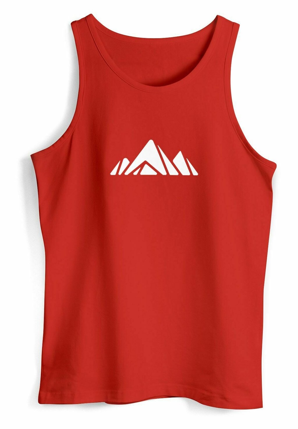 

Топ TANK- BERGE WANDERN POLYGON DESIGN PRINT OUTDOOR MUSKE Neverless, темно-красный