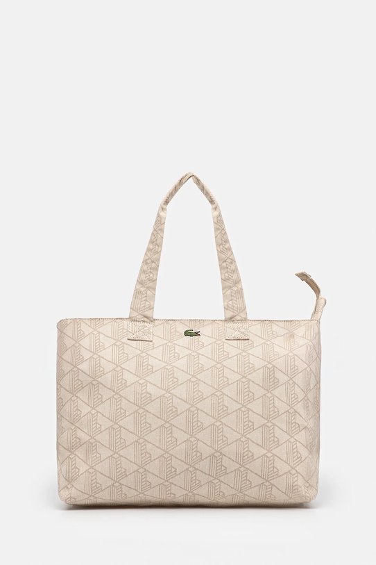 

Хлопковая сумка Lacoste, бежевый