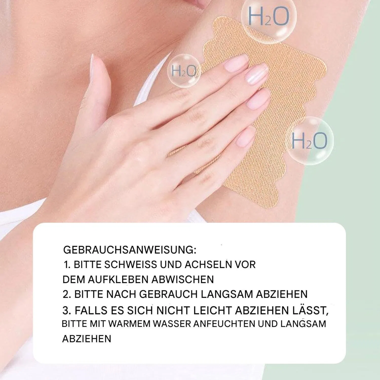 Одноразовые вкладыши для подмышек от пота, 10 шт. Generisch — фото 4