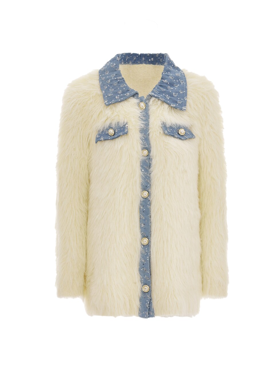 

Вязаный кардиган faina, белый