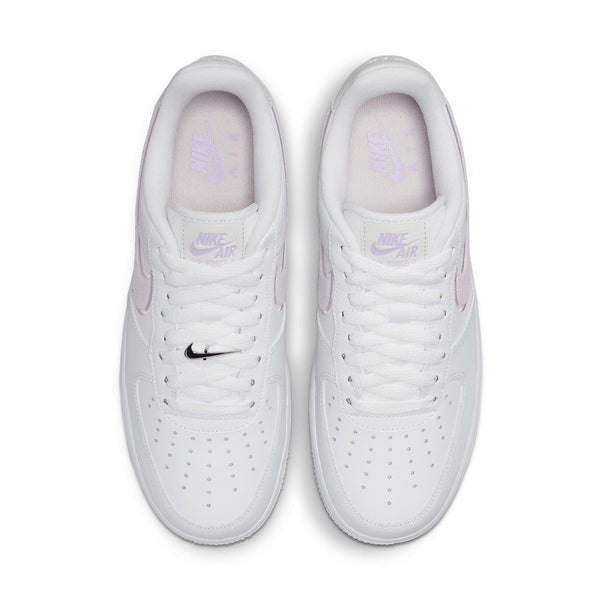 Кроссовки air force 1 chenille swoosh - white lilac' Nike, белый — фото 4