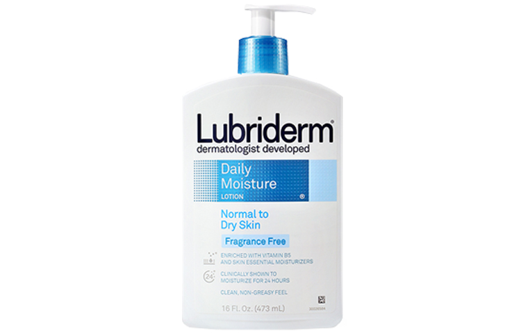 Ежедневный увлажняющий лосьон для тела Ruby Li Deng с витамином B5 Lubriderm, essence soothing body lotion 473ml*2 (fragrance free) — фото 3