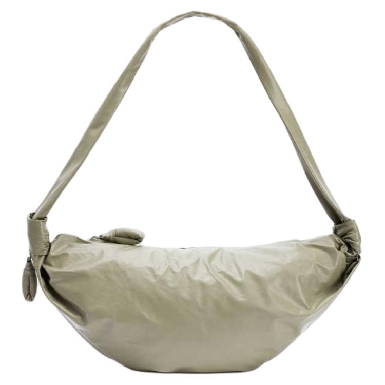

Lemaire Сумка-круассан из коровьей кожи, наплечная сумка, сумка через плечо средний размер unisex sage green