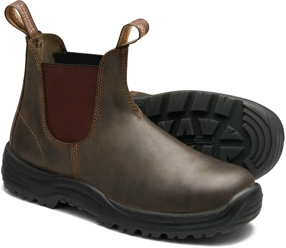Chelsea Boots, кожа, Blundstone, коричневый — фото 3