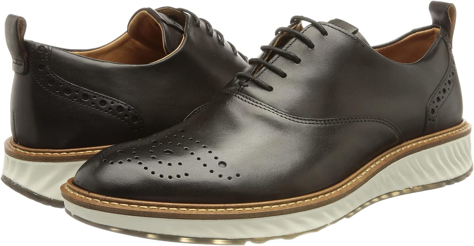 

Оксфорды ST.1 Hybrid Derby Wing Tip ECCO, черный