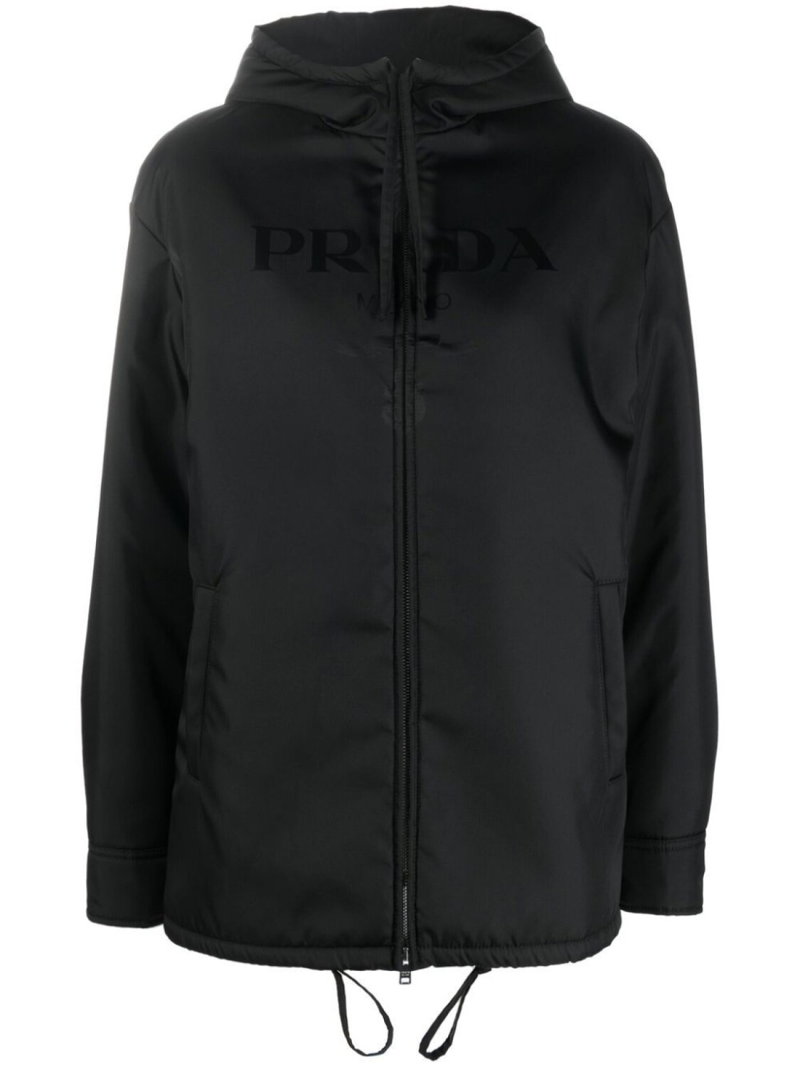 

Prada куртка Re-Nylon с капюшоном, черный