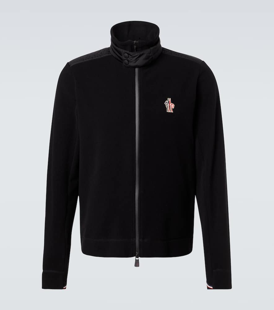 

Флисовая кардиган-кофта на молнии Moncler Grenoble, Black