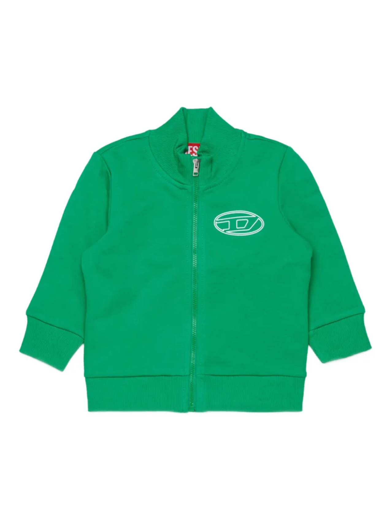 

Детская толстовка на молнии с логотипом Diesel Kids, зеленый