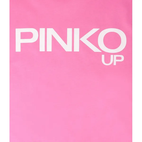 Укороченная футболка из джерси Pinko Up, розовый — фото 3