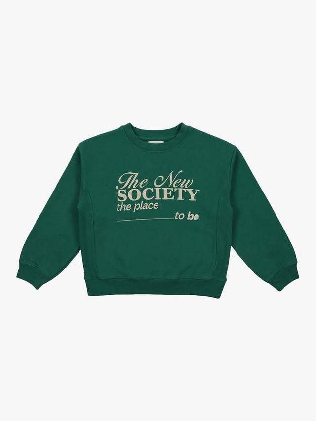 

Детский джемпер Princeton из хлопка The New Society, Retro Green