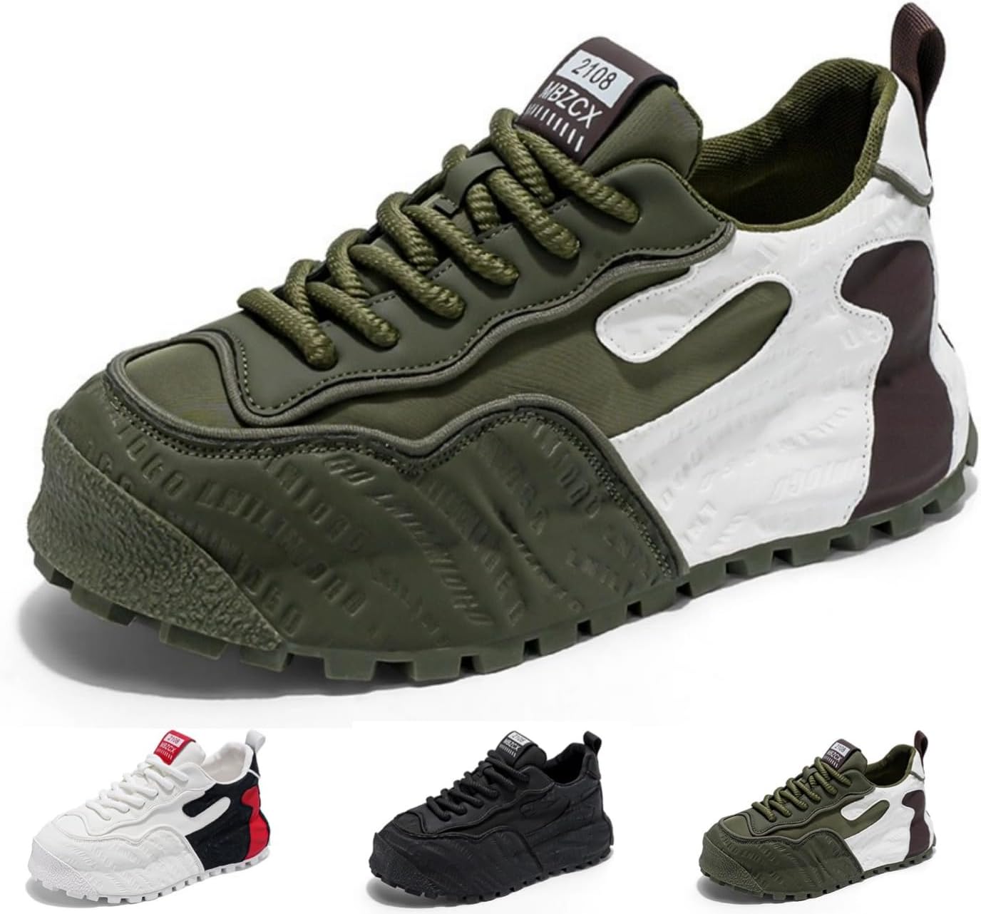 

Кроссовки MACEFIL для мужчин и женщин, модные, массивные, в стиле 'папиных' кроссовок, ретро, стильные, повседневные, удобные, уличная и спортивная обувь, белый/зеленый