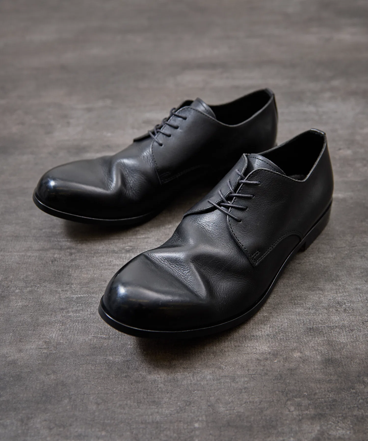 Мужские кожаные туфли PADRONE Derby Plain Toe Shoes [JACK] — фото 2
