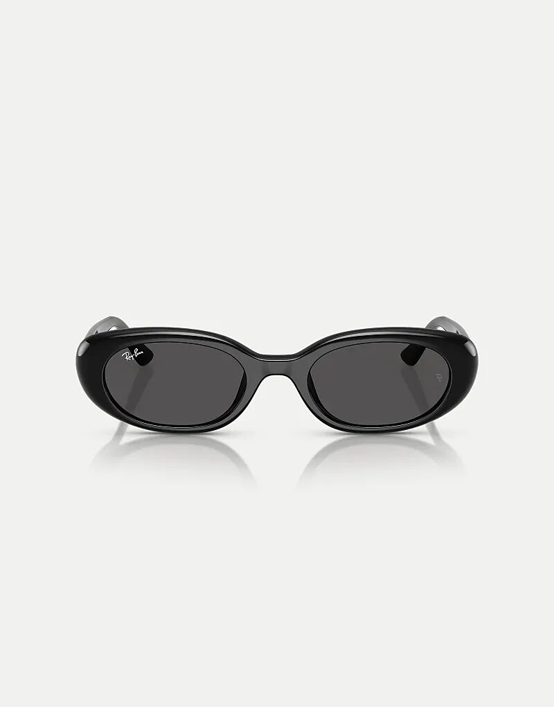 

Солнцезащитные очки Ray-Ban Rb4441d прямоугольной формы с серыми линзами в черном цвете