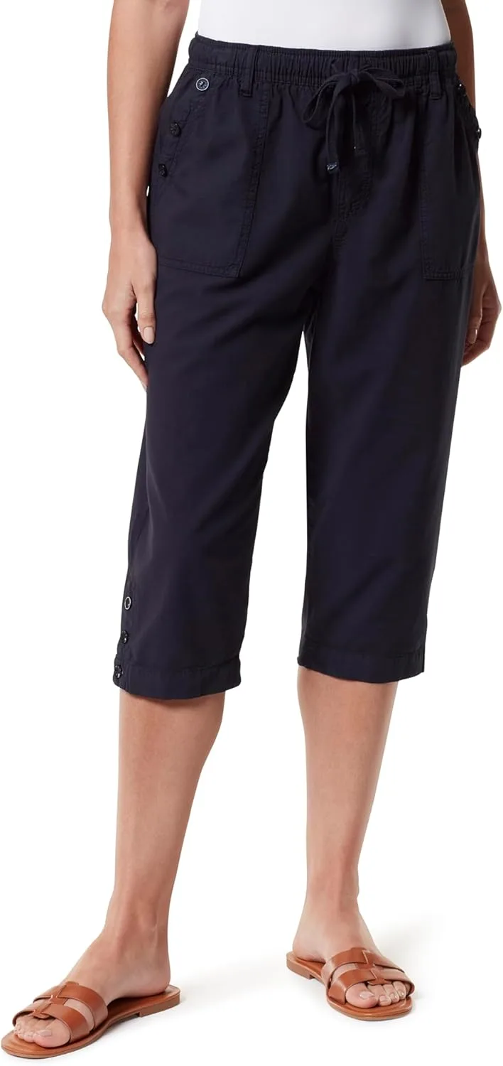 

Женские капри Hadlee от Gloria Vanderbilt с высокой посадкой и шнурком