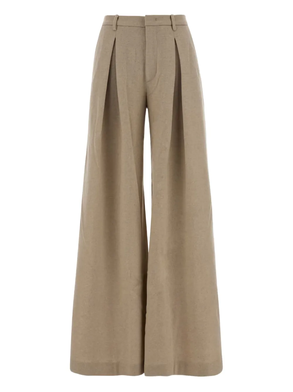 

Брюки из шерсти с защипами THE ANDAMANE, нейтральный