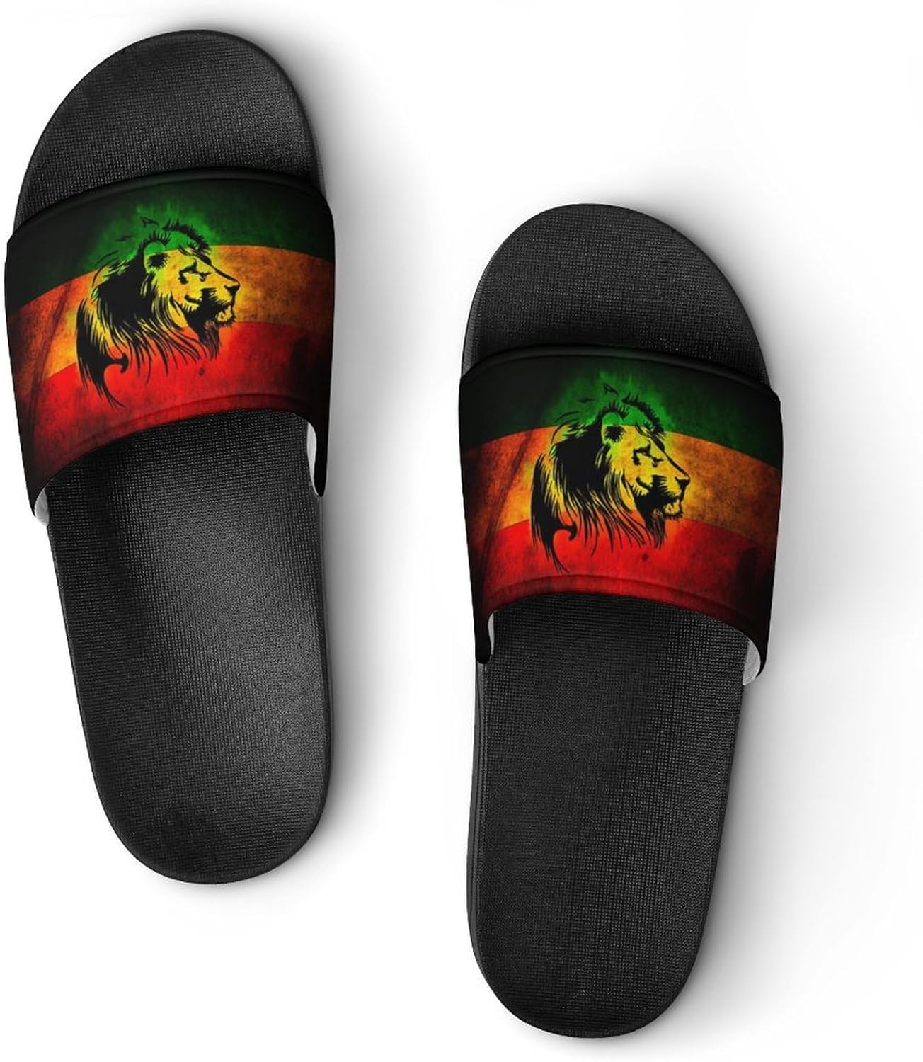 

Летние сандалии XNCHDK Lion Flag Reggae Rasta для женщин и мужчин, шлепанцы, тапочки, сланцы, Lion 3