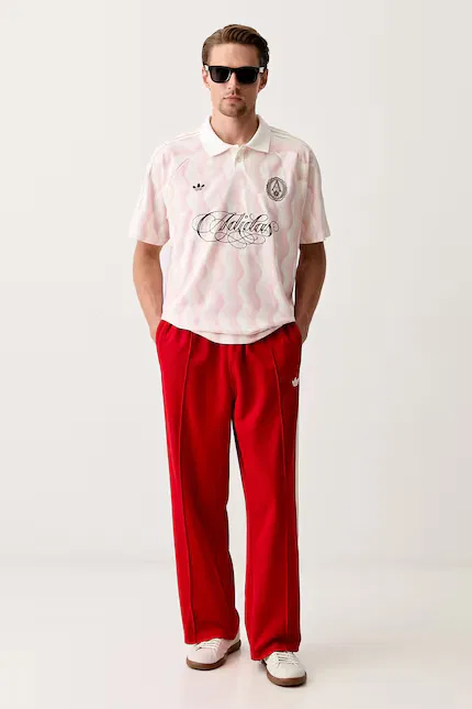 Поло мужское Adidas Originals, розовый — фото 2