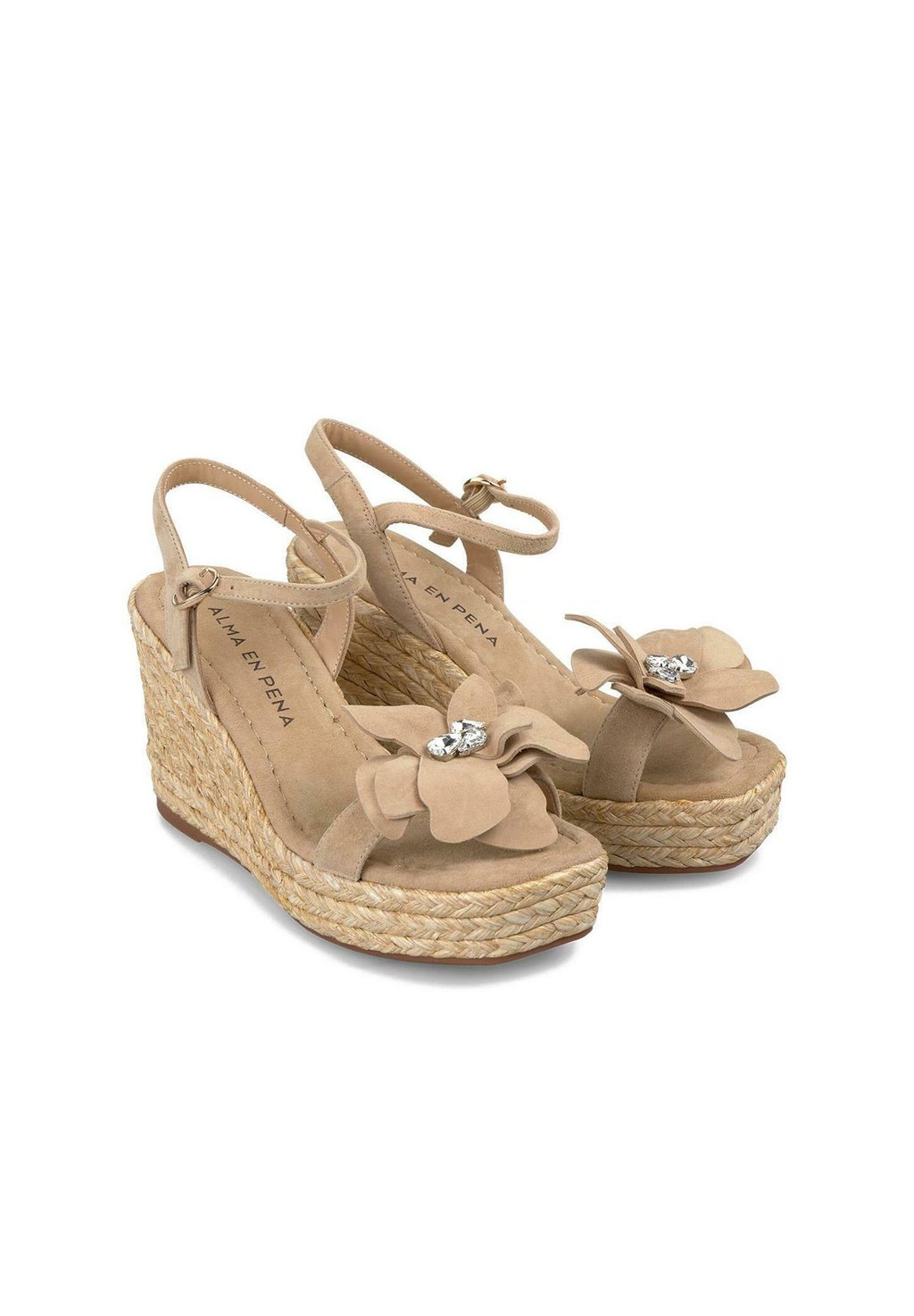 Босоножки на танкетке Espadrilles Alma en Pena, светло-коричневый — фото 3