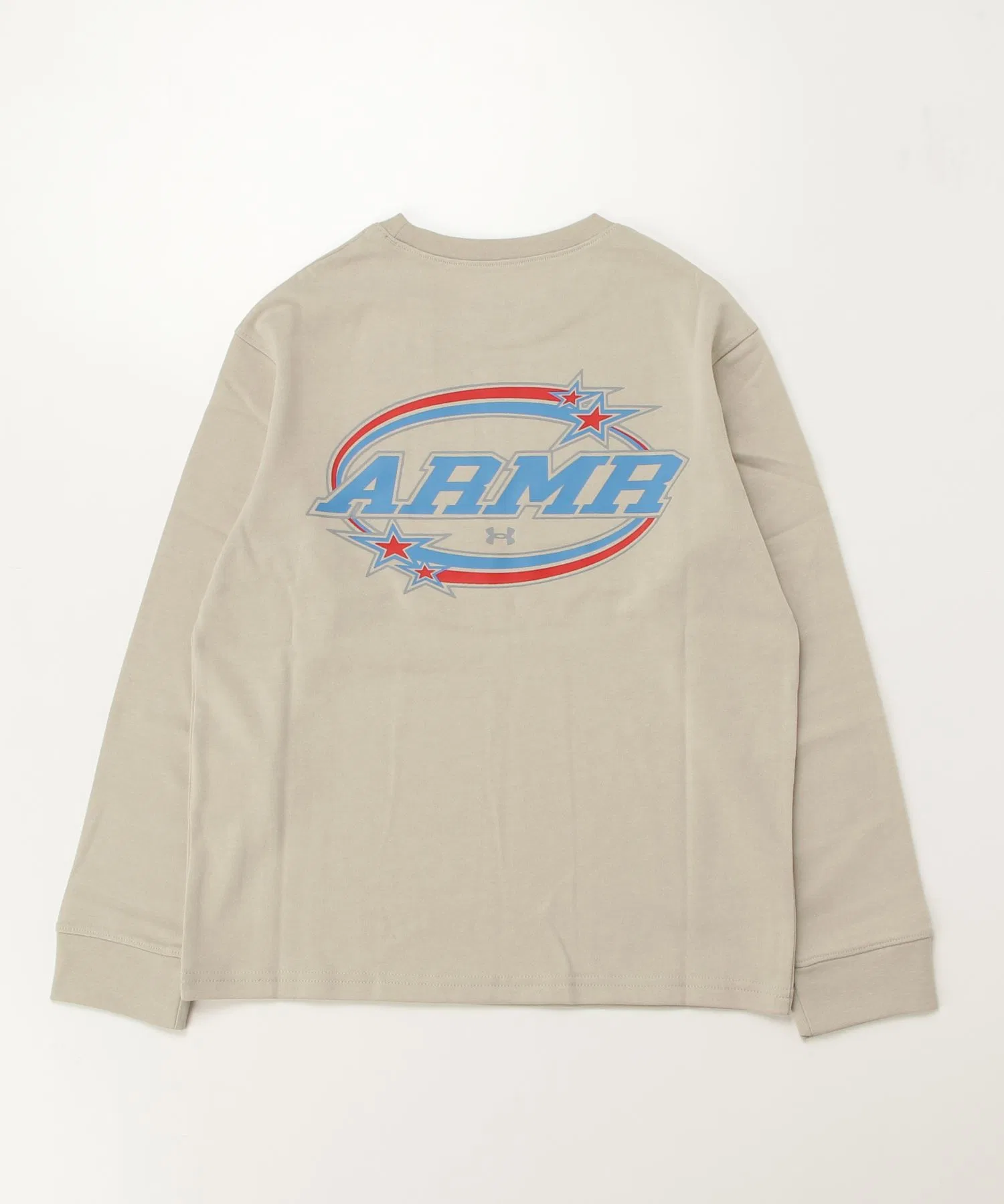 Детская футболка с длинным рукавом UNDER ARMOUR Heavyweight Cotton тёмно-синяя — фото 2
