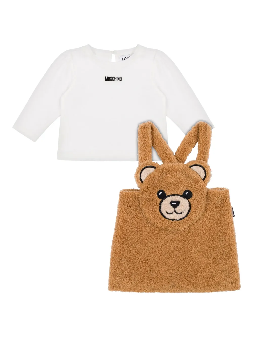 

Флисовый комбинезон с аппликацией Moschino Kids
