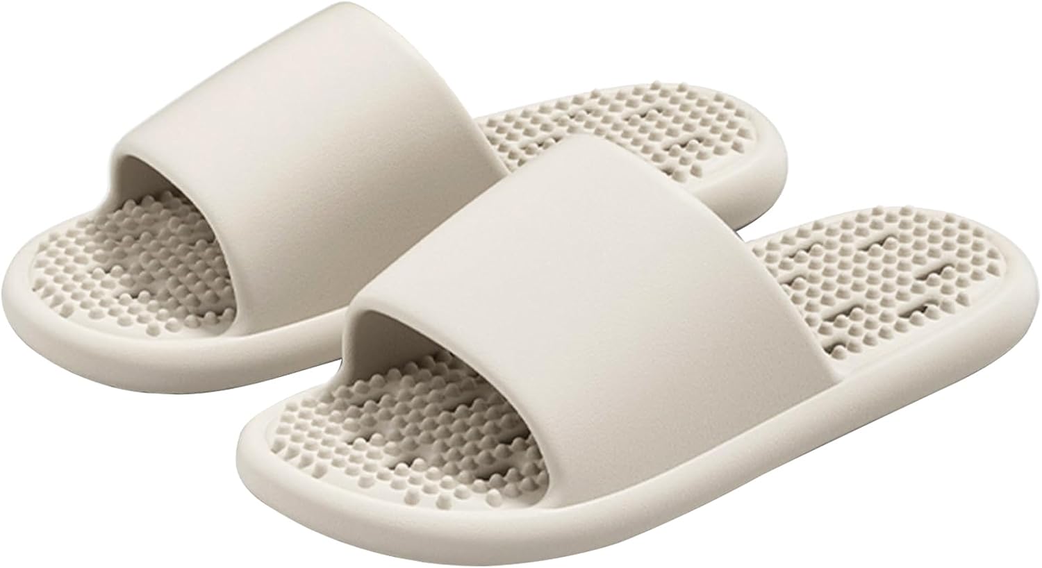 

Тапочки для душа GOEWY с дренажными отверстиями для женщин и мужчин, домашние тапочки, быстро сохнущие шлепанцы, тапочки для ванной и пляжа, легкие, нескользящие, бежевый