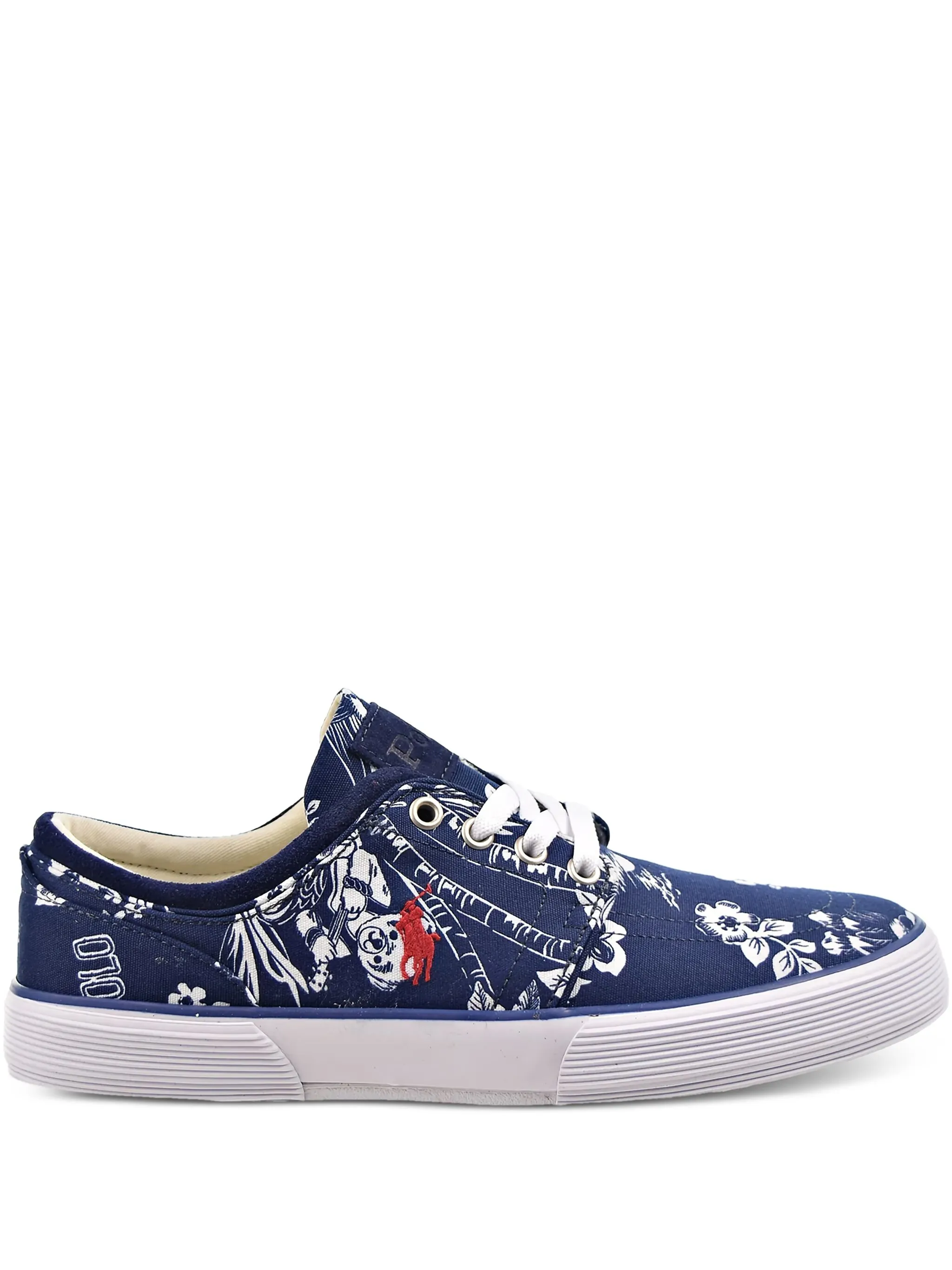 

Кроссовки с принтом Polo Ralph Lauren, синий