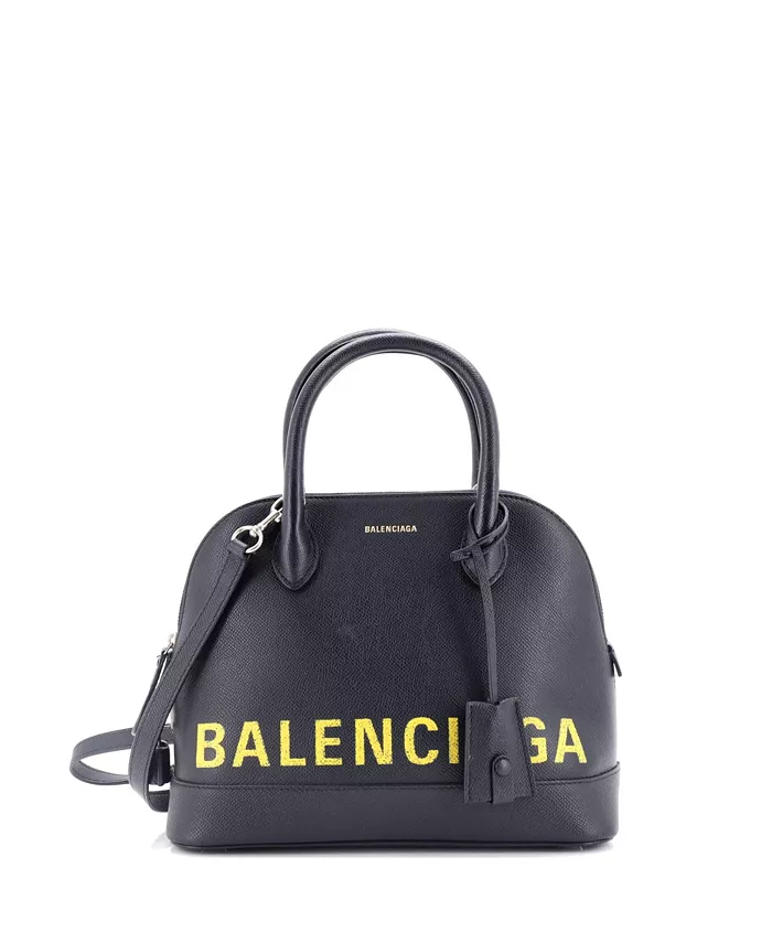 

Маленькая кожаная сумка Ville с логотипом Pre-Owned Balenciaga, черный