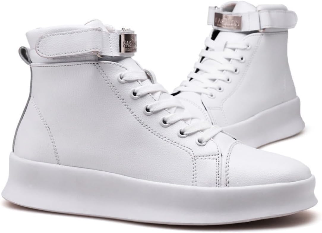 

Кроссовки на высокой подошве из искусственной кожи PU в стиле Y2K, дышащие, для скейтбординга, мужские, модная уличная обувь для прогулок и свиданий, на учебу или для повседневных мероприятий с дизайном в виде звезды Ctkvbmeoi, белый