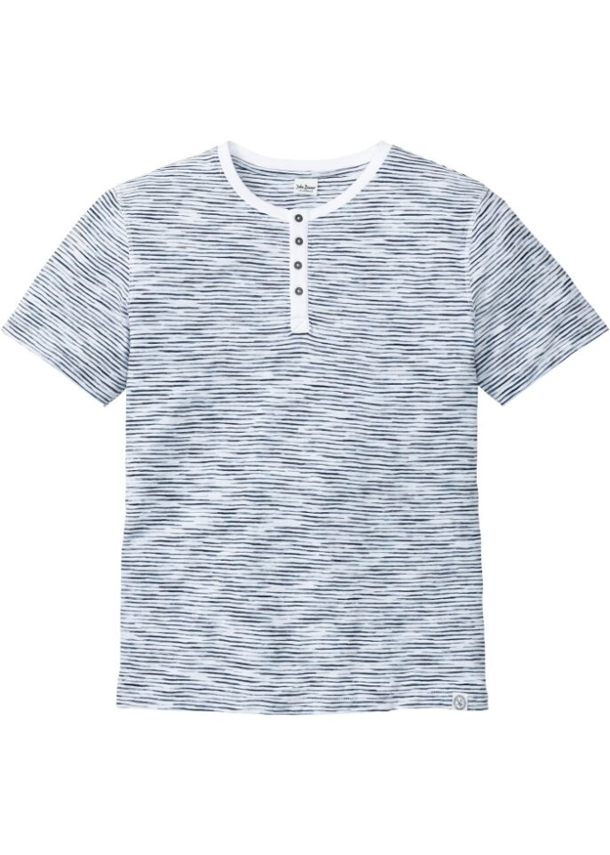 

Хенли рубашка с короткими рукавами John Baner Jeanswear, синий