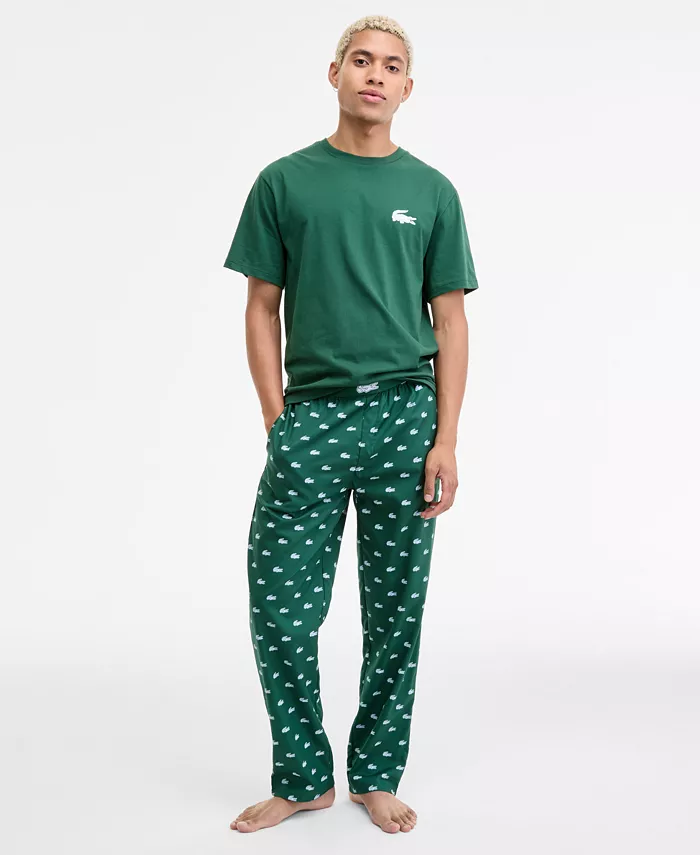 Футболка Lacoste, мужская, для сна и отдыха, зеленый — фото 2