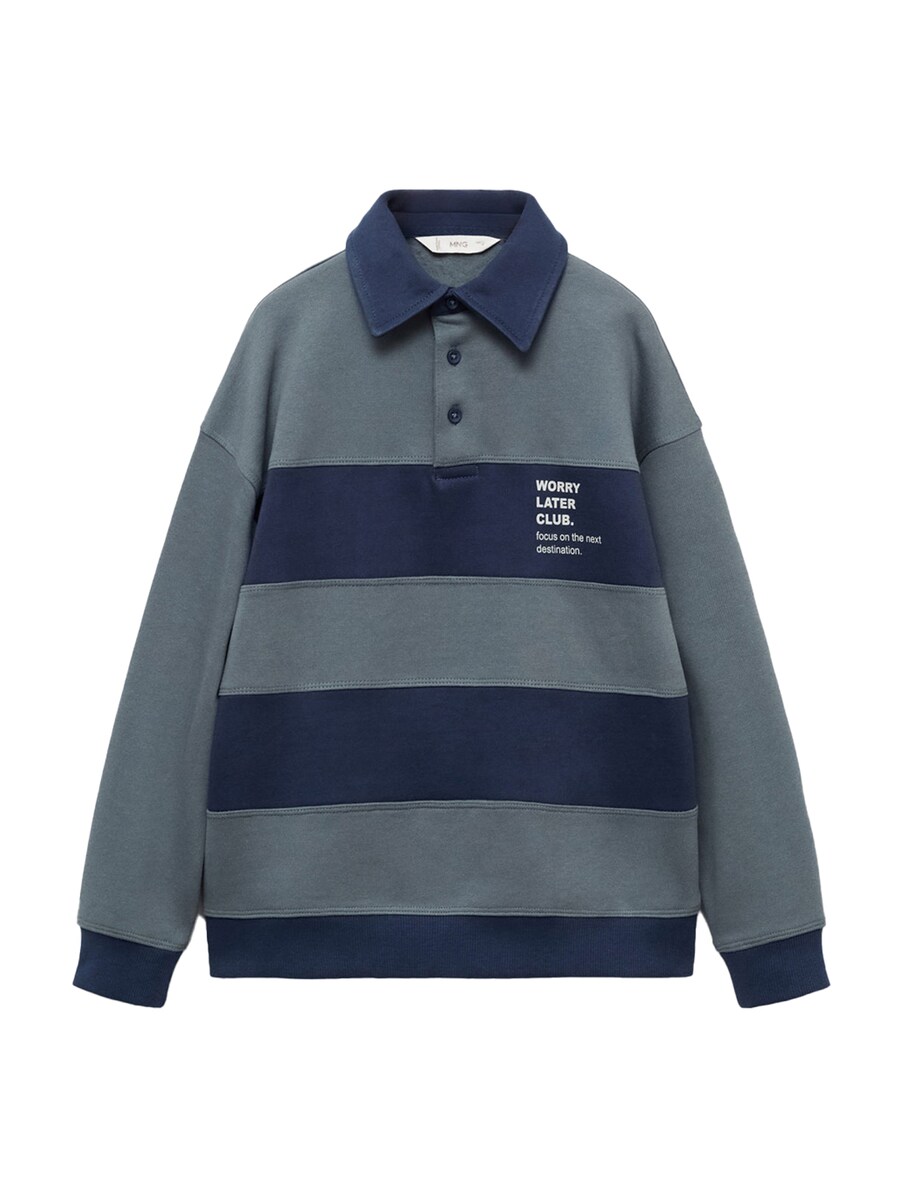 

Толстовка MANGO KIDS LATER, цвет Navy/Smoke blue