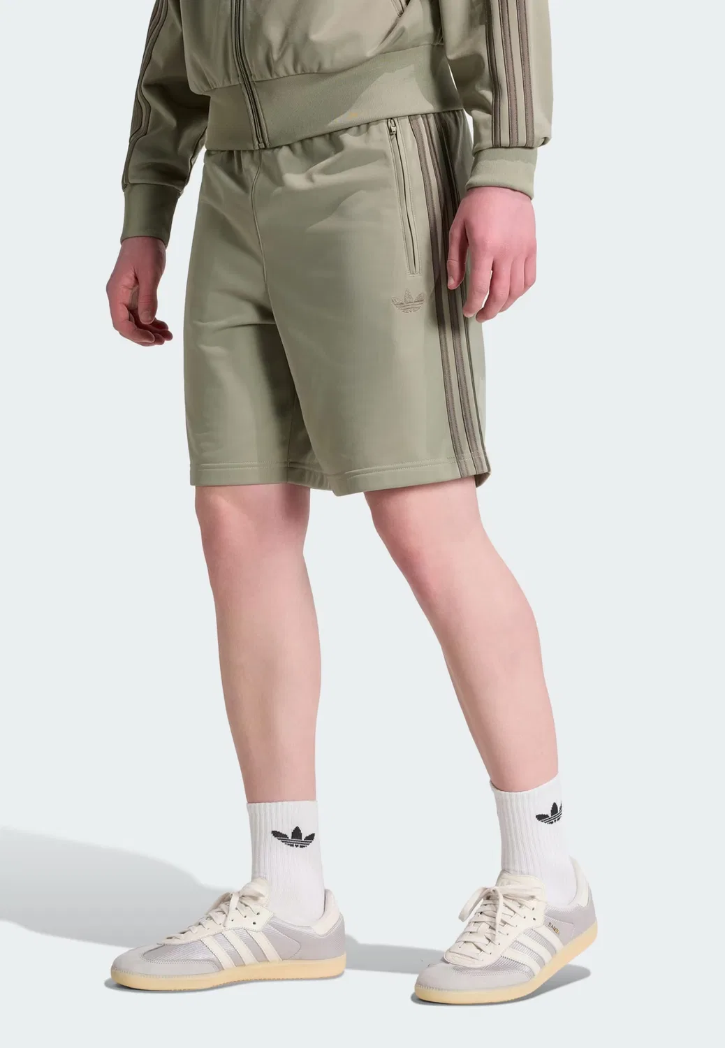 Шорты Adidas Originals Regular Pants Firebird в цвете Kitt — фото 2