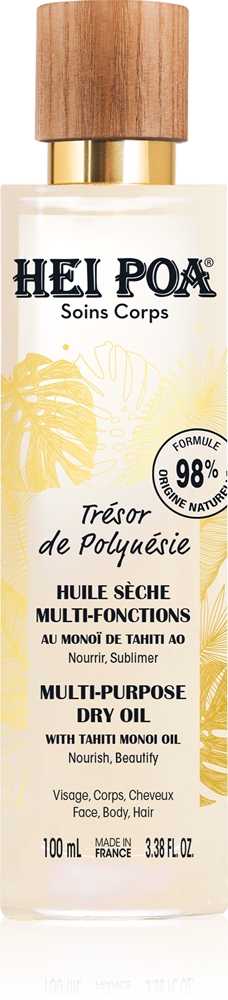 

Многофункциональное сухое масло «Сокровище Полинезии» для лица, тела и волос Hei Poa, 100 мл