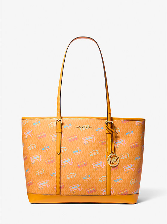 

Сумка-Тоут с большим фирменным логотипом Jet set Michael Kors, оранжевый