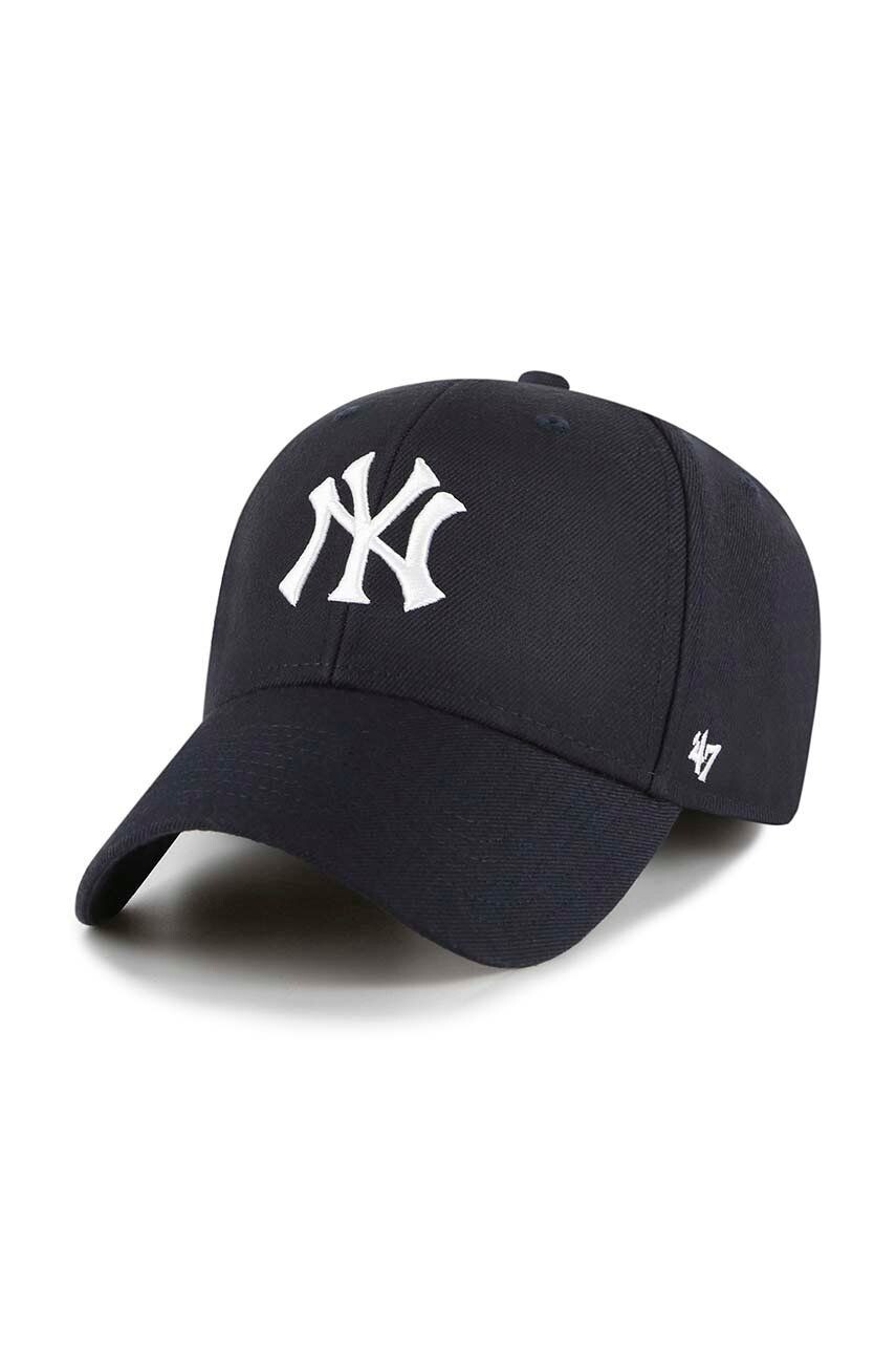 

Кепка бренда 47 с добавленным хлопковым козырьком MLB New York Yankees 47 Brand, темно-синий