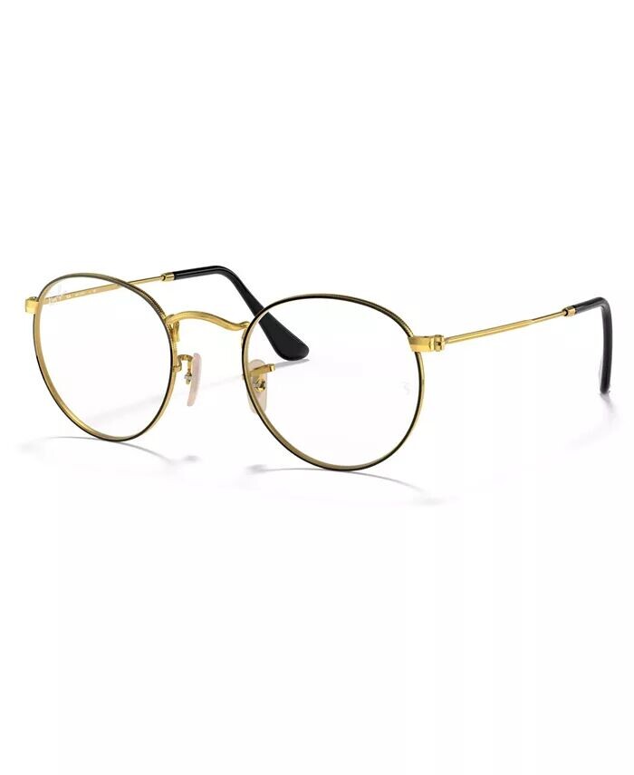 

Очки унисекс с круглой металлической оптикой Ray-Ban, золотой