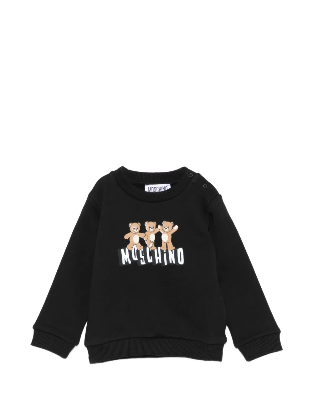 

Свитшот с принтом "Медвежонок" Moschino Kids, черный