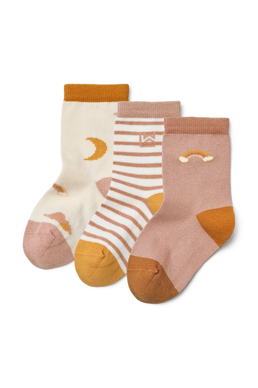

Детские носки Silas Socks 3 шт. в упаковке 3 шт Liewood, розовый